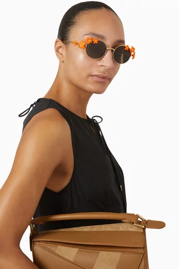 Daisy Field Sunglasses in Metal