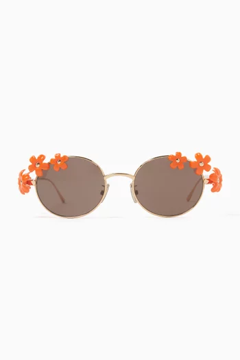 Daisy Field Sunglasses in Metal