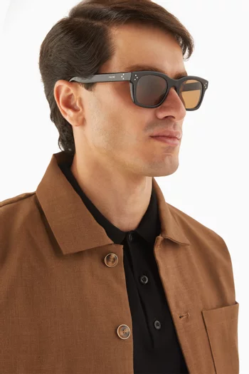 Rectangle Sunglasses in Acetate