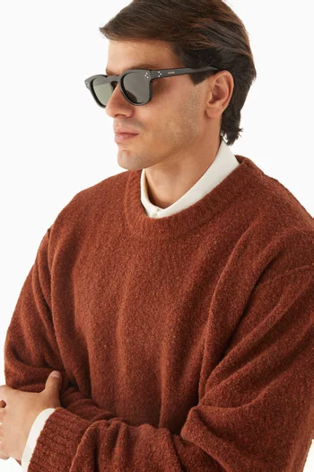 Round Sunglasses in Acetate