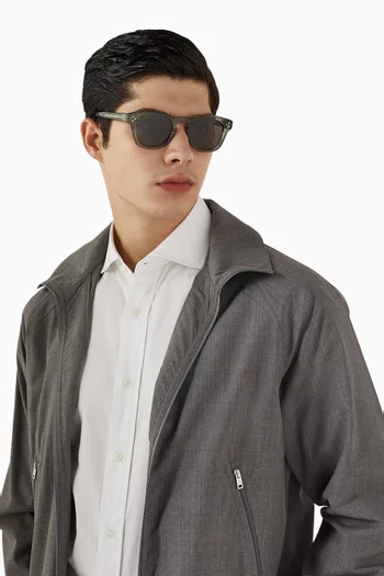 Round Sunglasses in Acetate