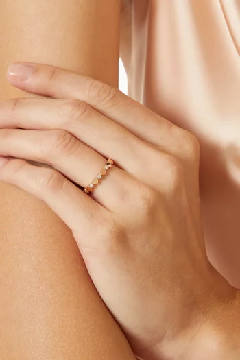 Lit Diamond Ring in 18kt Rose Gold