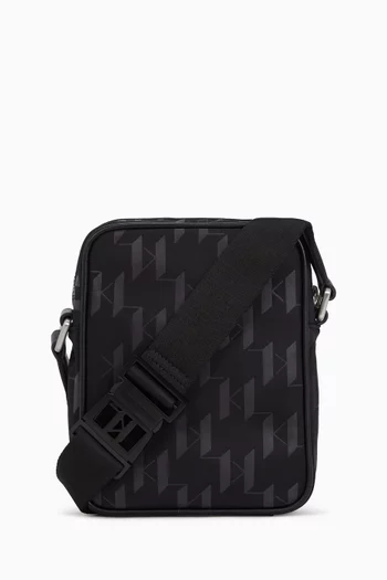 K/Monogram Crossbody Bag in Canvas