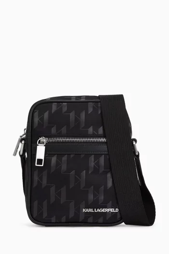 K/Monogram Crossbody Bag in Canvas