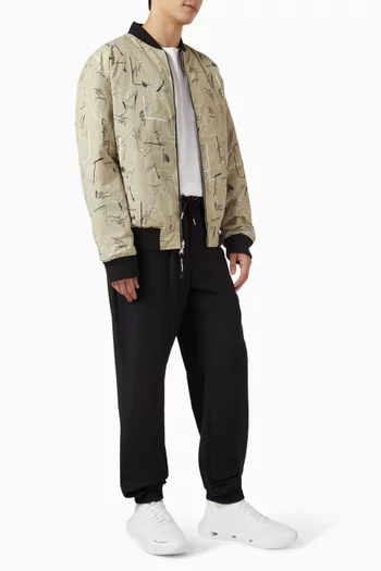 Reversible Bomber Jacket in Recycled Nylon