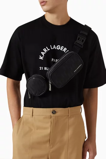 K/Monogram Crossbody Bag in Canvas