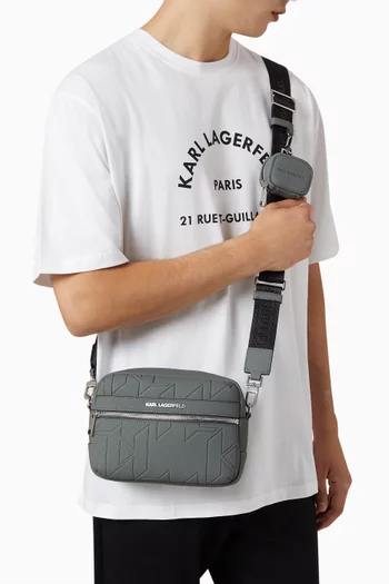 K/Urban Monogram Camera Bag in Faux Leather