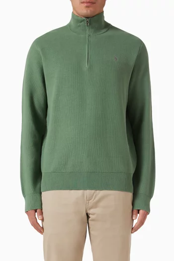 Pony Half-zip Sweater in Knit