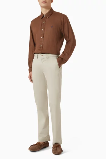 Embroidered Button-up Shirt