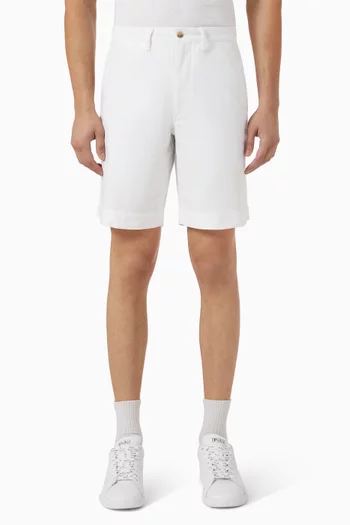 Flat Chino Shorts in Cotton Blend