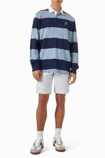 Bedford Striped Oxford Shorts in Cotton