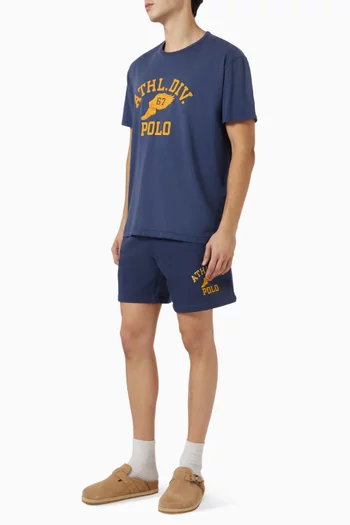 Graphic Logo Shorts in Fleece