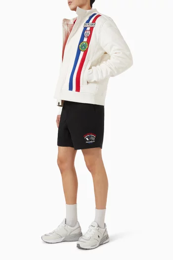 Prepster Embroidered Shorts in Cotton