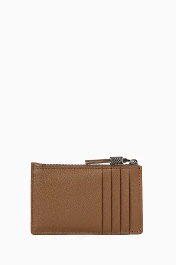 Logo Card Case in Leather