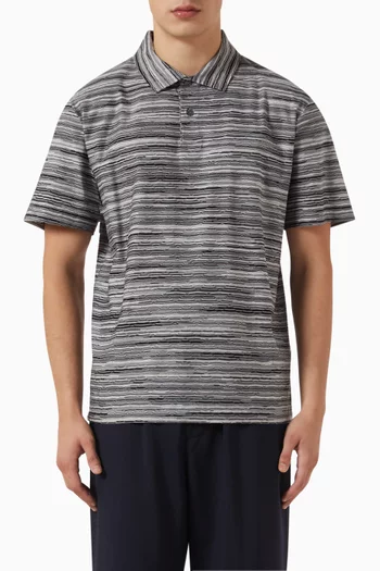 Stripped Polo Shirt in Cotton