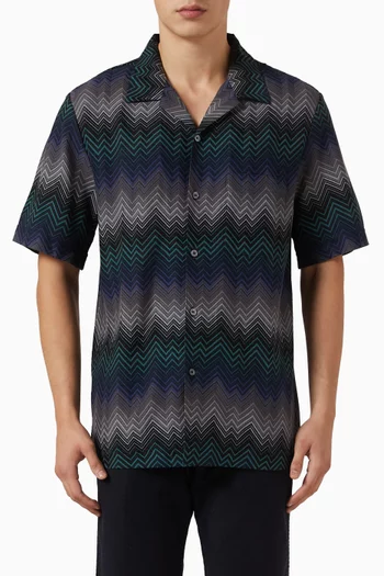 Bowling Short-sleeve Shirt in Cotton