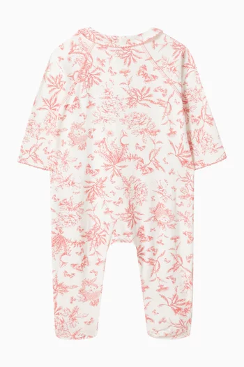 Graphic-print Sleepsuit in Cotton