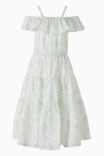 Floral Top & Skirt in Cotton