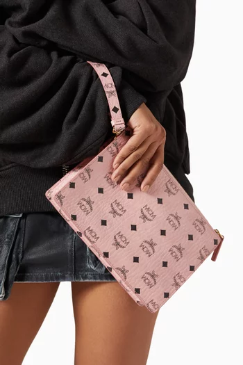 Small Aren Chain Pouch in Visetos Canvas
