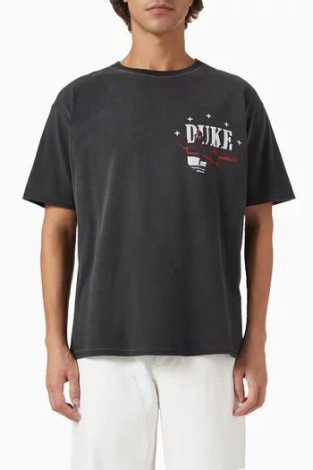 Jazz Club Washed T-shirt in Cotton