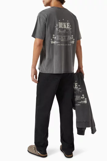 Poolside Story Washed T-shirt in Cotton