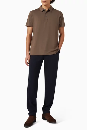 Classic Jersey Polo Shirt in Cotton