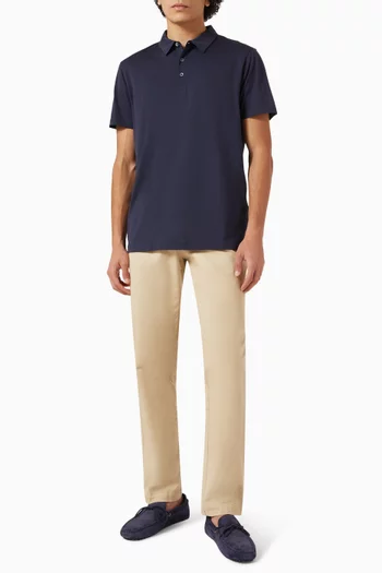 Classic Jersey Polo Shirt in Cotton