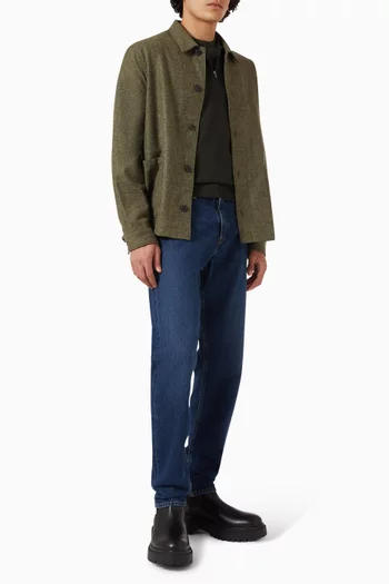 Half Zip Sweater in Extra-fine Merino Wool