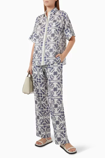 Bella Tile Pants in Linen