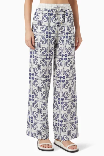 Bella Tile Pants in Linen