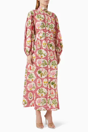 Noddy Belted Shirt Maxi Dress