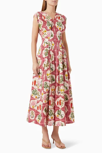 Carter Midi Dress in Cotton