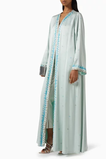Painted Border Abaya