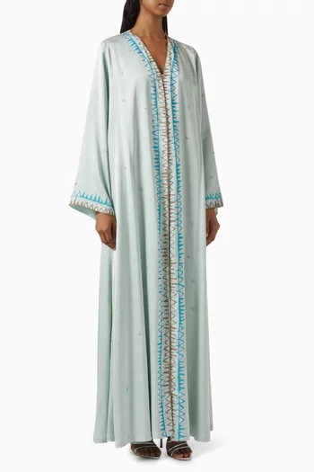 Painted Border Abaya