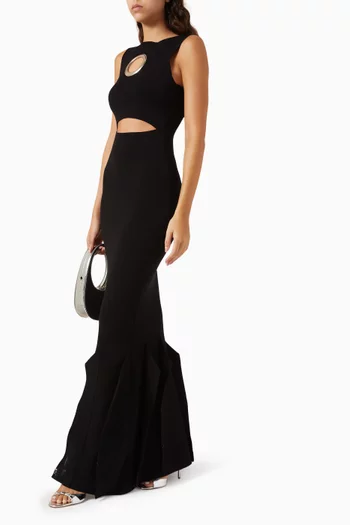 Cut-out Knit Dress