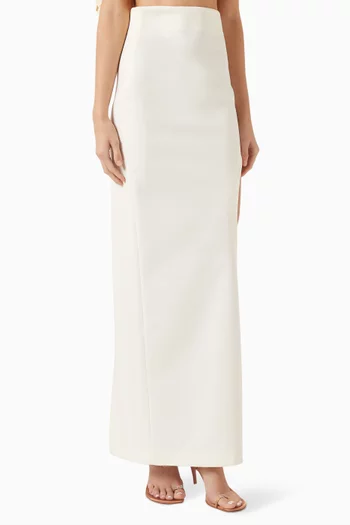 Cut-out Pencil Skirt in Nylon Blend