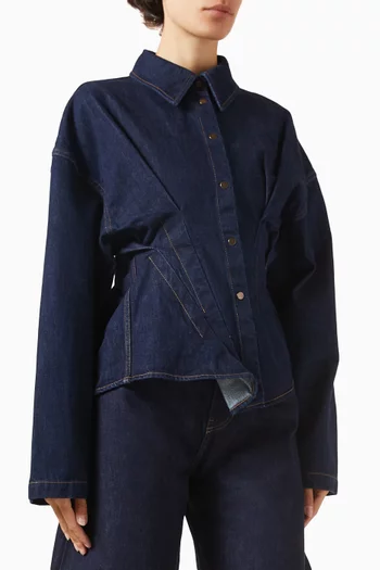 Twisted Shirt in Denim