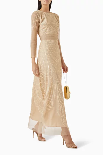 Sequin-embellished Dress in Tulle