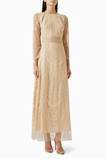 Sequin-embellished Dress in Tulle
