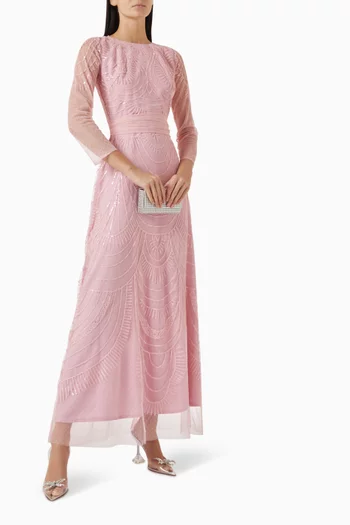 Sequin-embellished Dress in Tulle