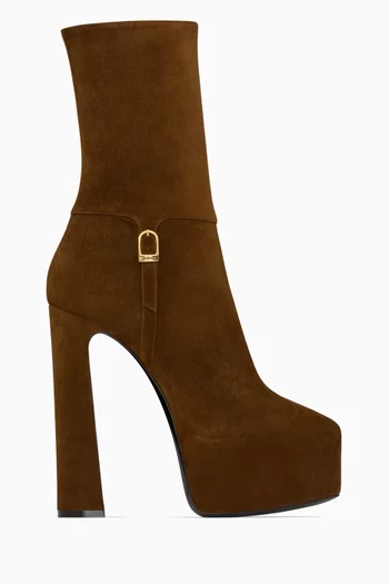Nico Platform Boots in Suede