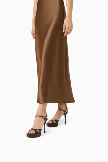 Debbie 110 Platform Sandals in Leather