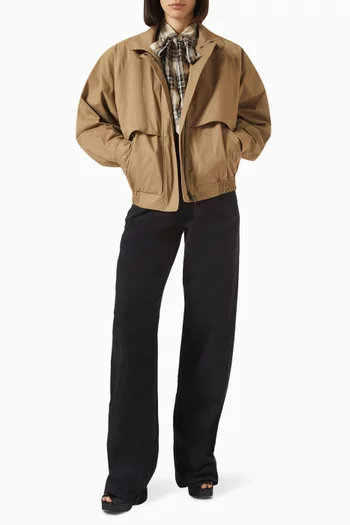 Zip Jacket in Cotton-canvas