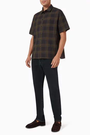 Tartan Shirt in Cotton Voile