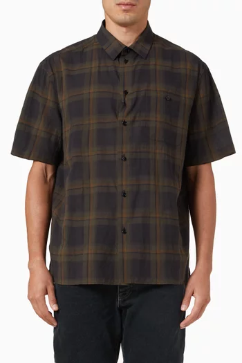 Tartan Shirt in Cotton Voile