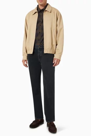 Short Jacket in Cotton Serge