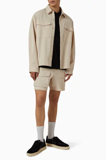 شورت كارغو بجيوب في الأمام قطن