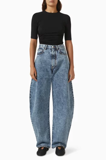 High-rise Round Jeans