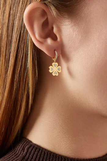 'Little Wishes' Drop Earrings in 24kt Gold-plated Silver