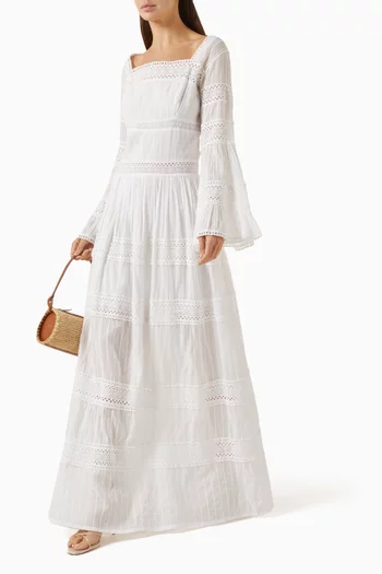 Lia Maxi Dress in Cotton
